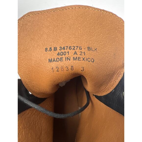 Frye Veronica Combat Boot Women's 8.5 M (B) Black Leather Lace Up 3476276 - Picture 9 of 12